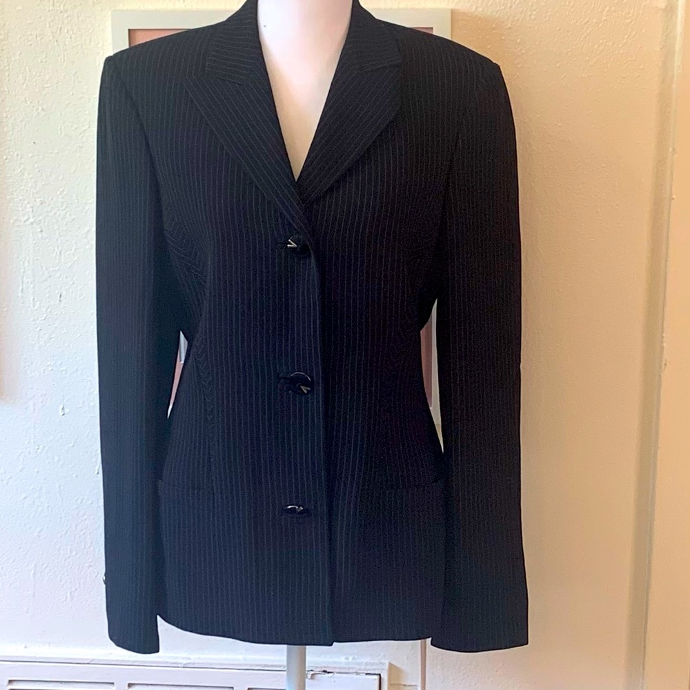 Versace Couture Navy and gold pin stripe Blazer size 40
